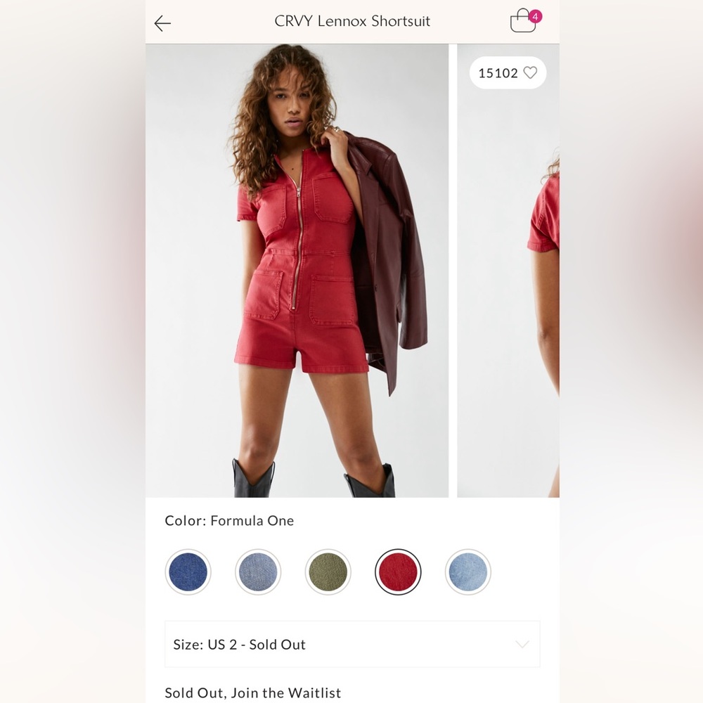 Free People CRVY Lennox Jumpsuit